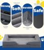 Dog Bed Orthopedic, Dog Sofa for Small Dogs Supportive Foam Pet Cushions Bed with Washable Removable Cover, Egg-Crate Foam, Waterproof Lining Bottom